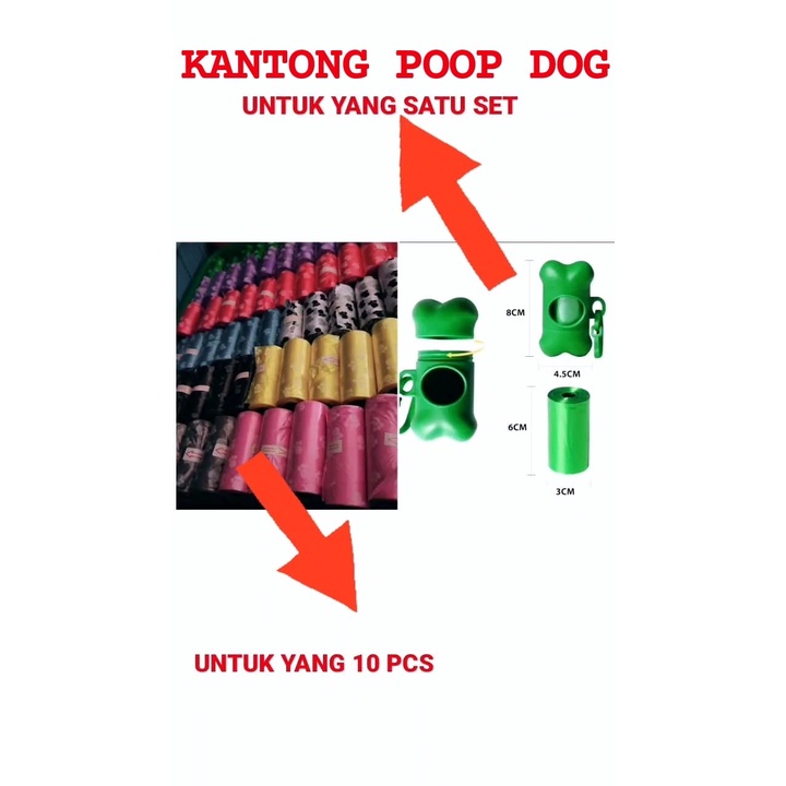 1 Box Kantong poop Ramah Lingkungan Dog waste poop bag Eco Friendly