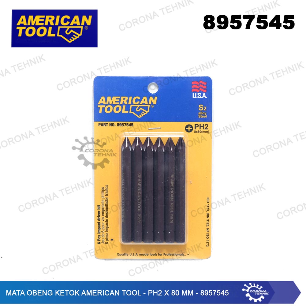 American Tool - Mata Obeng Ketok - PH2 x 80 mm - 8957545