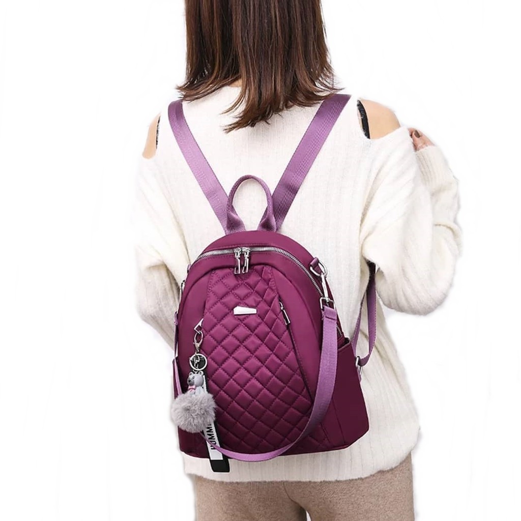 Jual Tas Ransel Kulit Sintetis Fashion Wanita Tas Punggung Tas Ransel
