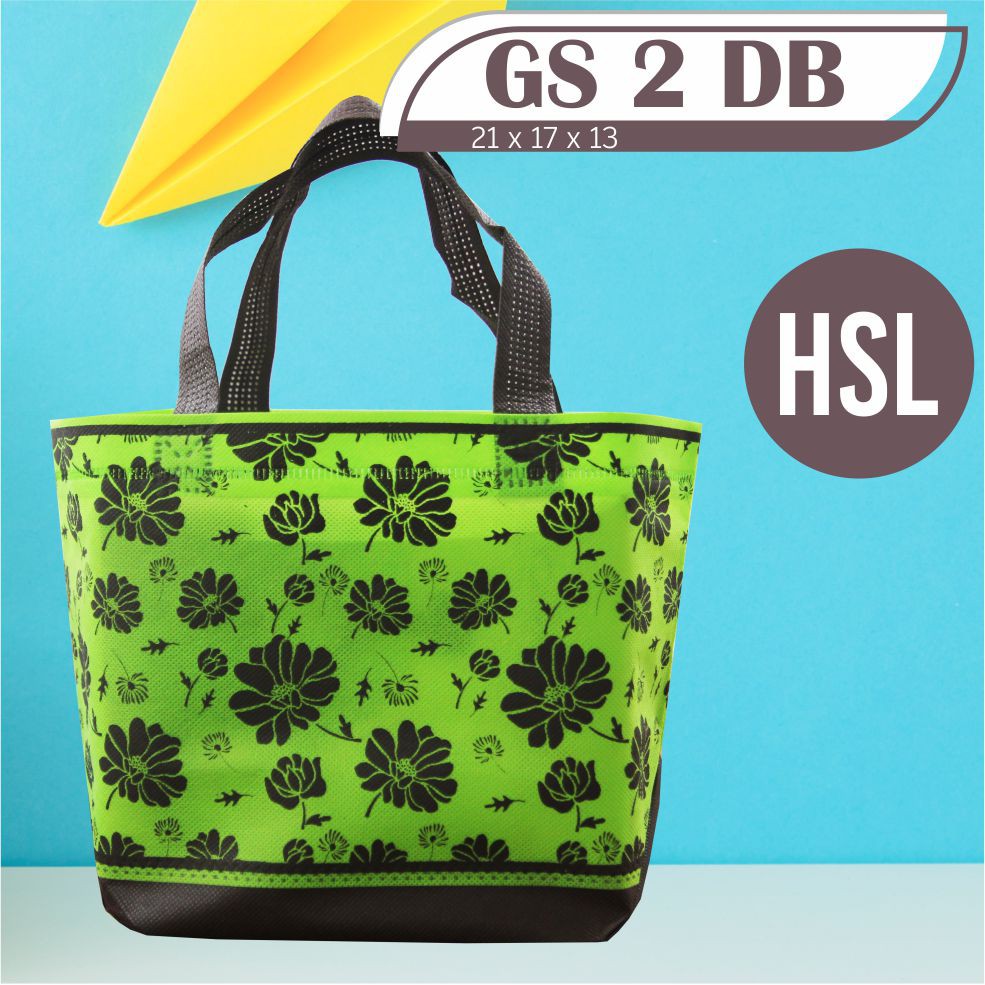 

[Cod] Tas Souvenir Bahan Spunbond Motif Bunga Tebal Ukuran 21x17x13