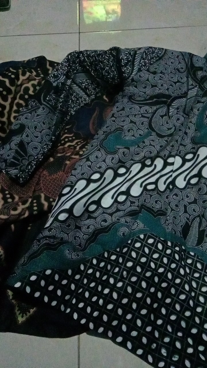 Tey-17 Batik Wanita Asj Sa Hrb026 Kenongo Kemeja Tosca Pendek