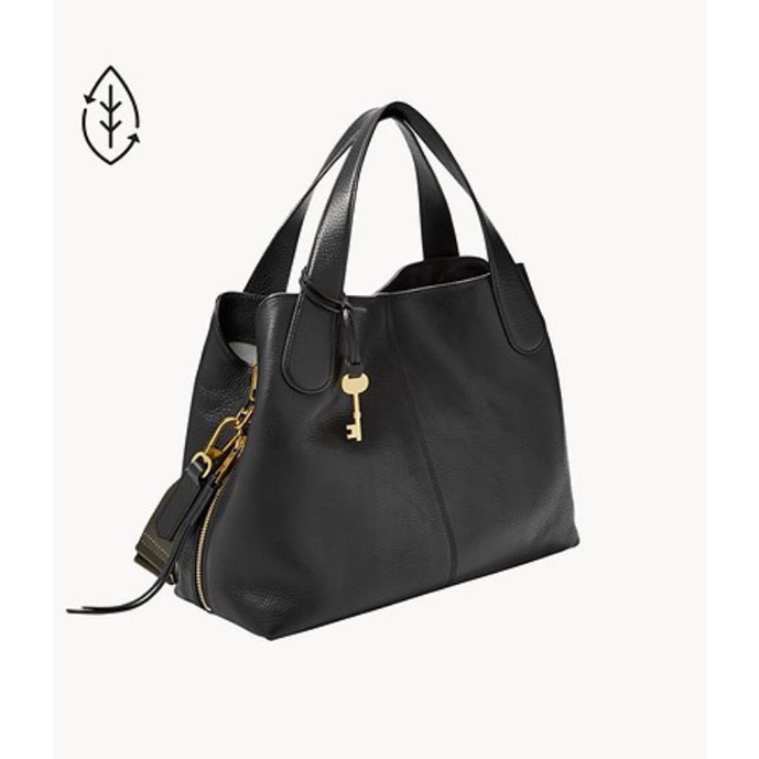 Fossil Maya Satchel Black