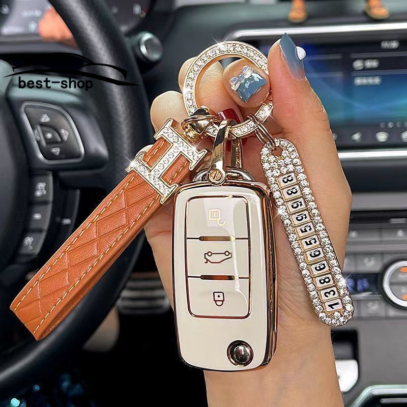 2022 TPU Remote Control Cover Cases Kunci Mobil TPU Lembut 360derajat Perlindungan Untuk VW Volkswagen Jetta Golf Polo MK6 Passat Tiguan Beetle Remote Key Holder