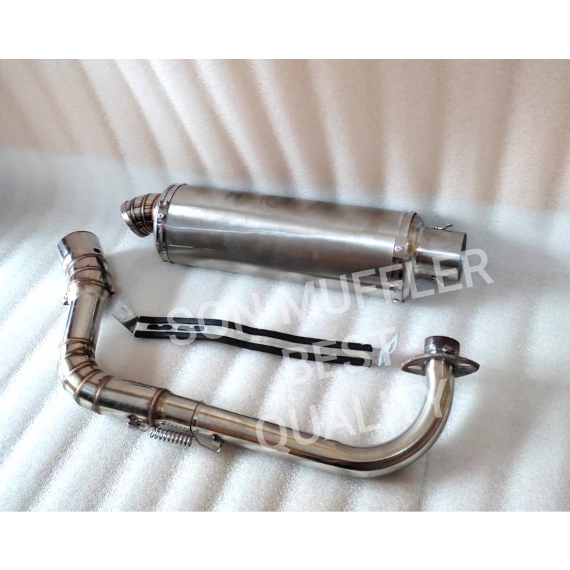 Knalpot TriOval polos Custom Vario 125/150 Beat Fi Mio sporty mio m3