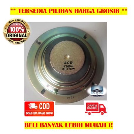 ACR Speaker 5 Inch 30 Watt 8 Ohm Middle Mid Range ASLI