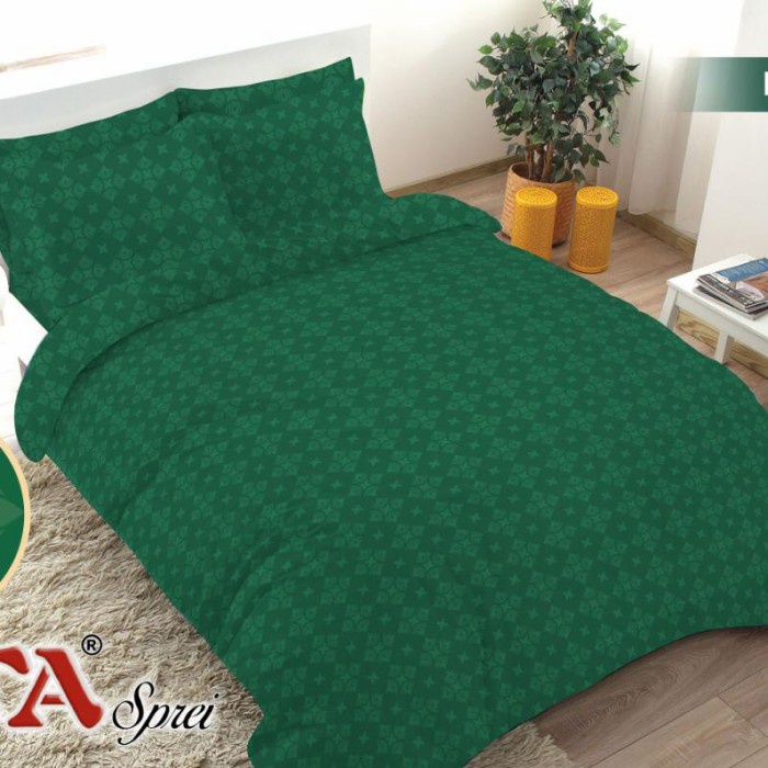 SEPREI sprei Single 90x200 cm Ukuran Khusus Polos Emboss Terlaris FATA - paper green waterproof kara