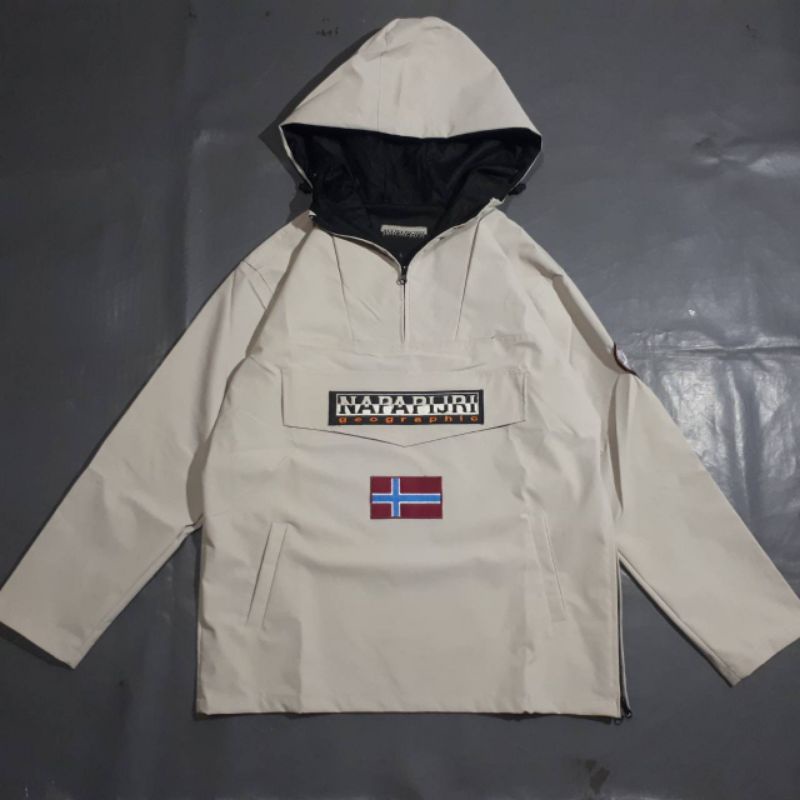 JAKET NAPAPIJRI KREM WATERPROOF HIGH QUALITY
