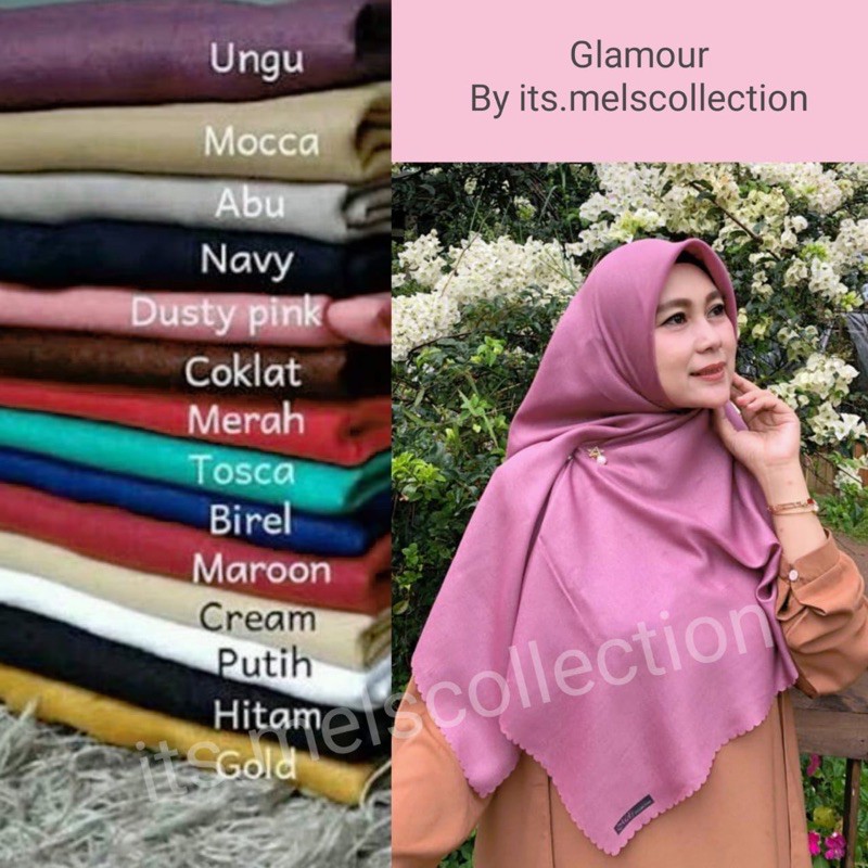 hijab segiempat glamour
