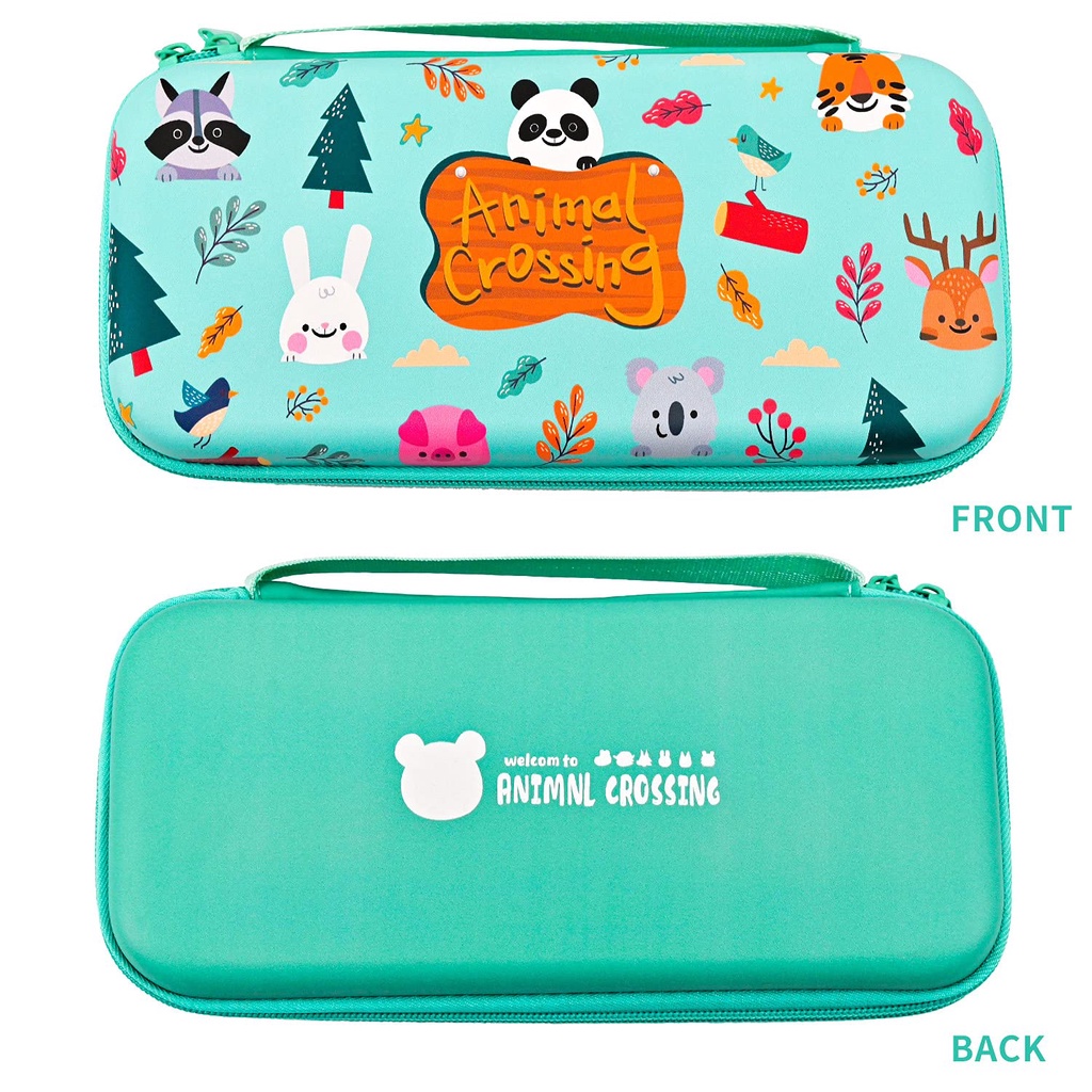 SEAFER Carry Case Pouch Storage Bag Animal Crossing Nintendo Switch V1/V2/ Oled