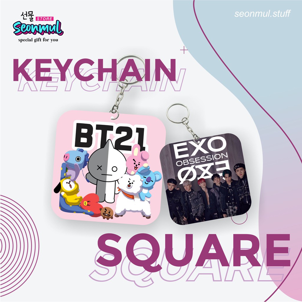 GANTUNGAN KUNCI KPOP / KEYCHAIN KPOP - BT21 SHINEE EXO