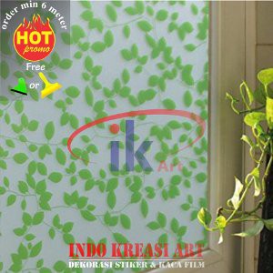 Dijual STICKER   STIKER KACA MOTIF DAUN HIJAU   NEW   Murah