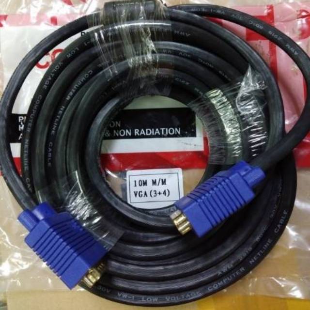 Netline Kabel VGA to VGA 10Meter Gold Plated