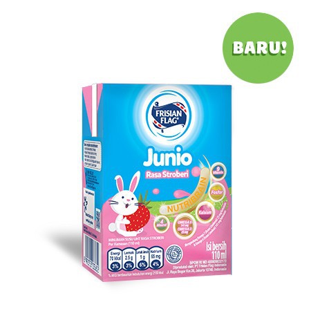 

Frisian Flag Junio Rasa Stroberi 110ml - Bendera Susu UHT