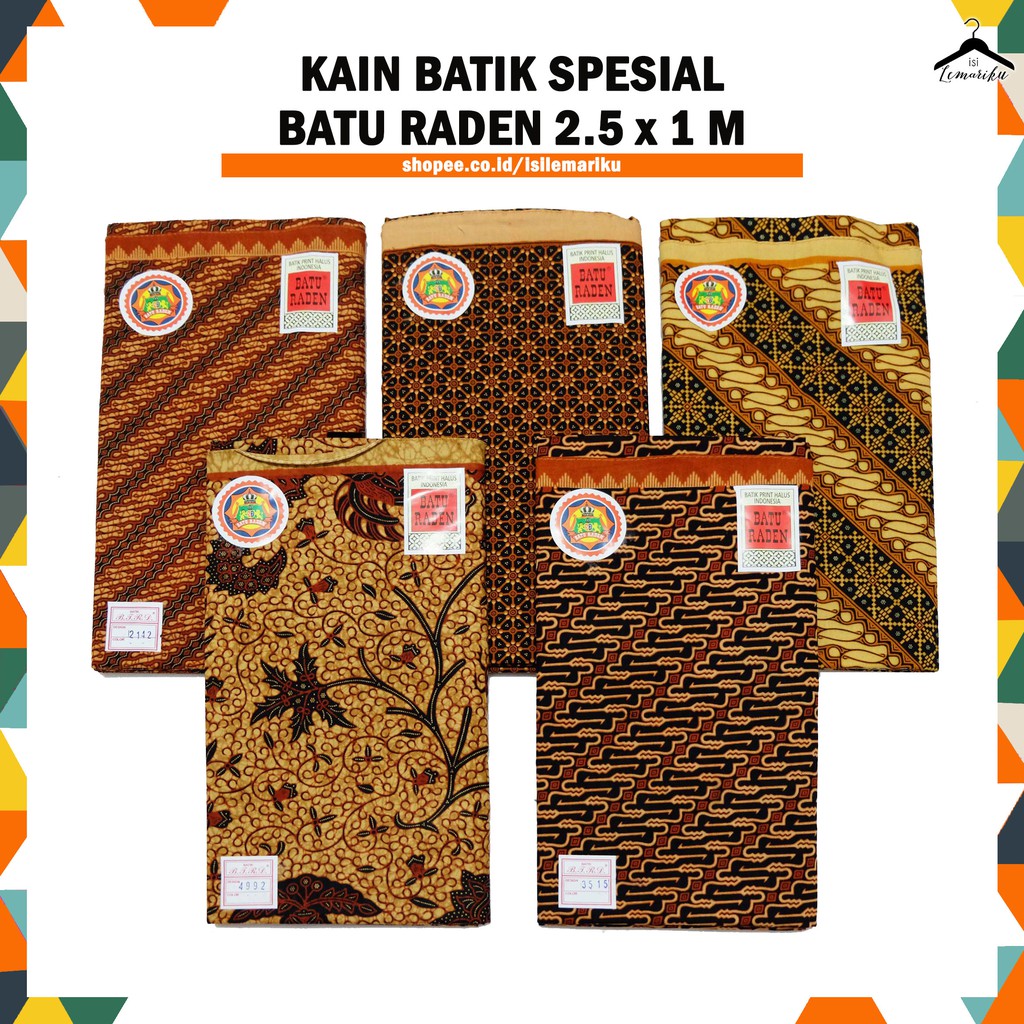 Kain Panjang Batu Raden High Quality - Batik Halus 2,5 x 1meter