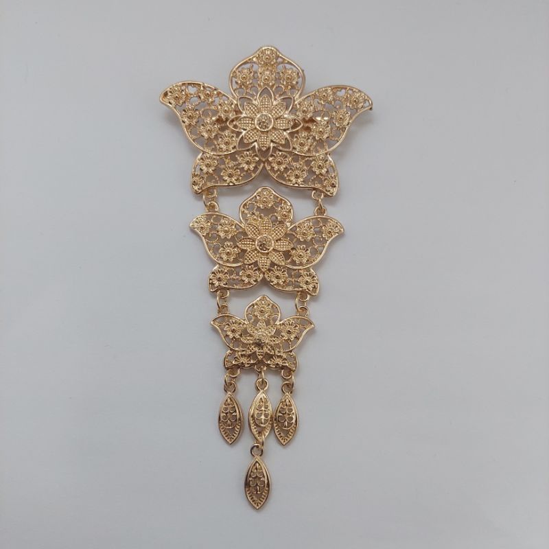 Bros kebaya Bros kutubaru Bros susun tiga-A rose gold