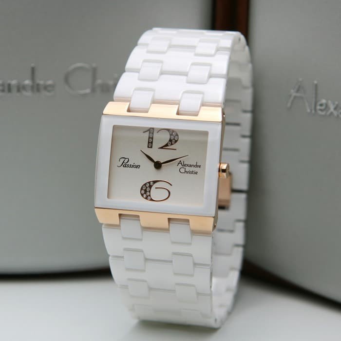 ALEXANDRE CHRISTIE AC 2881 AC2881 WANITA ROSEGOLD WHITE ORIGINAL