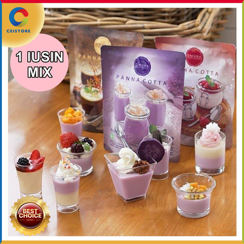 

Omura Dessert Shooter - 1 Lusin Panna Cotta Mix