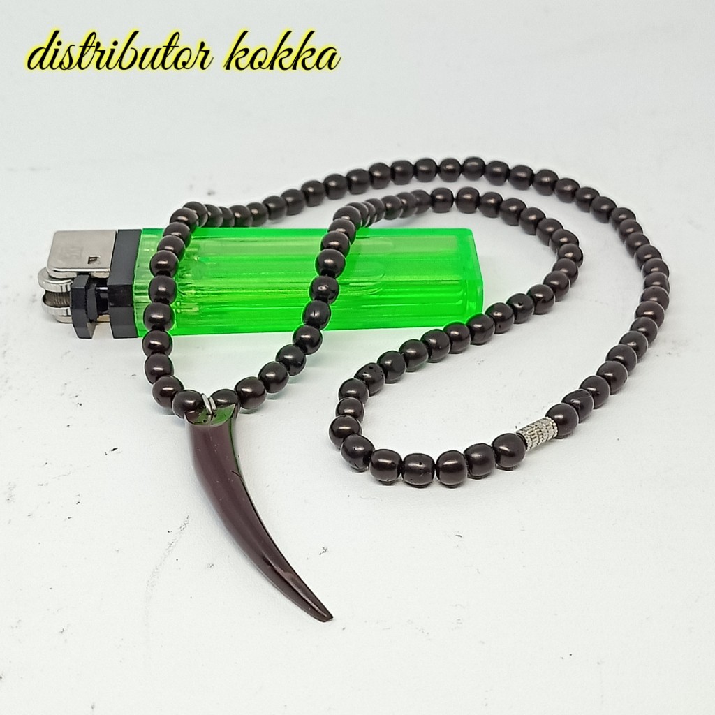 ( SUPER MURAH ) Kalung kokka kaukah kaokah fukakah koka bulat taji hitam