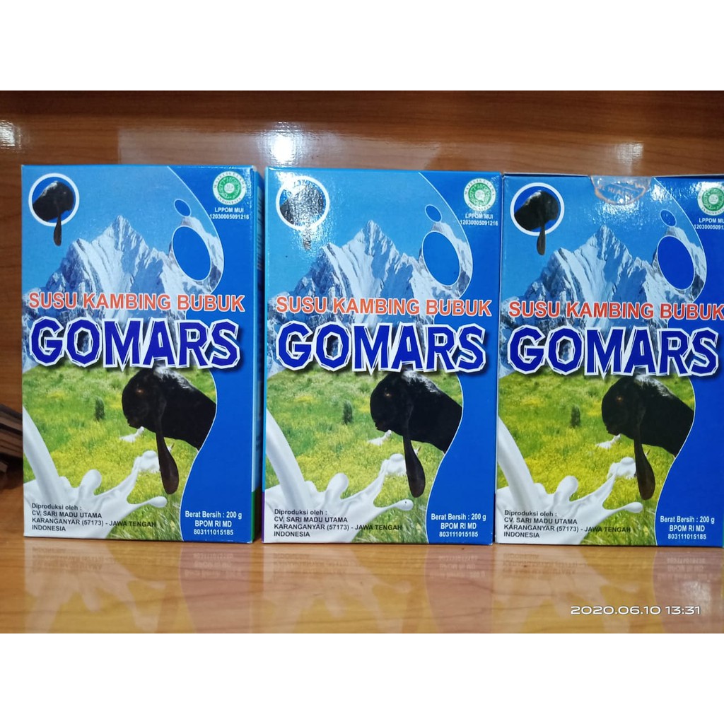 

susu kambing bubuk gomars 200 gr makassar