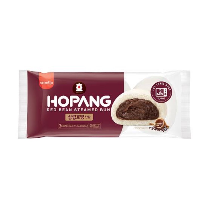 

Samlip Hopang Redbean Steamed Bun 3pcs - Bakpau Roti Isi Kacang merah