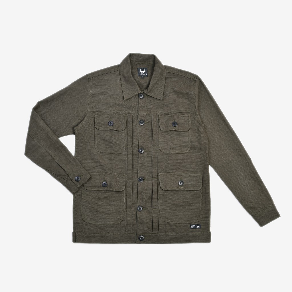 Alpina Jacket Reseda Green Canvas Solid Breyco Jaket Kanvas Solid Jaket Pria Jaket Jeans Pria