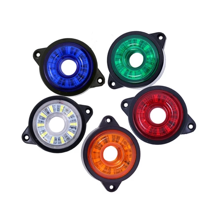 Lampu Variasi LED Mobil Pickup Truk Model Donat Bulat 24V TR27 (Stock Sedang Kosong)