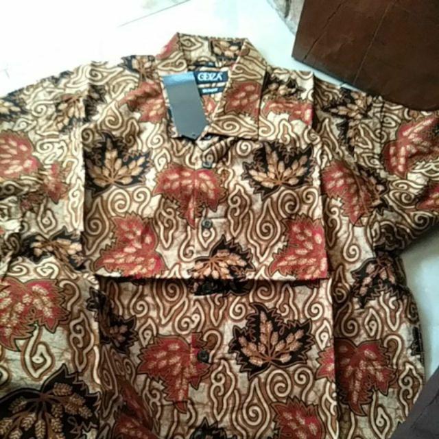 Odza Baju Lengan Pendek Pria Kemeja Batik Distro Batik Solo Hem Pria