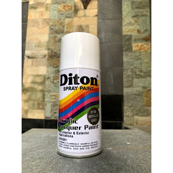 Pilox pylox pilok cat semprot DITON 300cc 300 Cc Warna Metalic Grey 8198