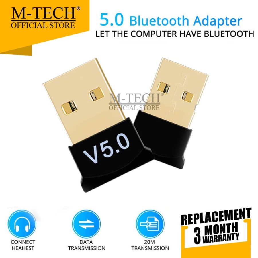 M-Tech USB Bluetooth V5.0 - USB Dongle Bluetooth Adapter V5.0