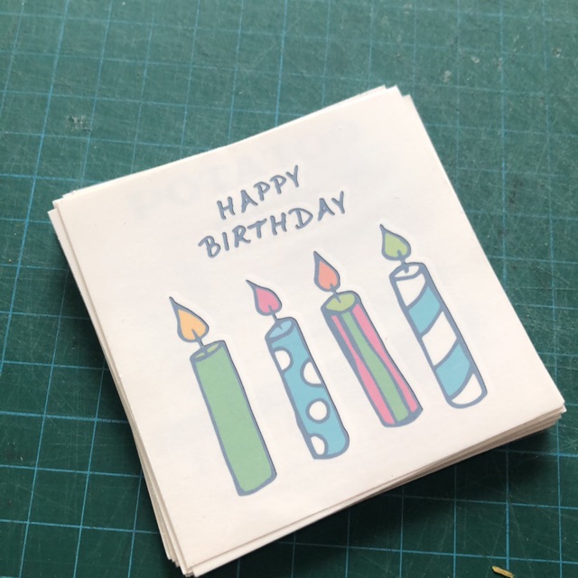 

POTATOO Birthday candle tattoo sticker