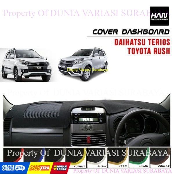 Cover Dashboard Rush Terios Antislip pada Airbag Termurah dan Berkualitas