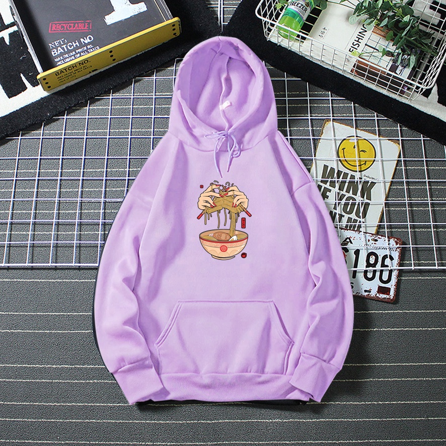 Sweater hoodie wanita NOODLES baju cewek anime keren