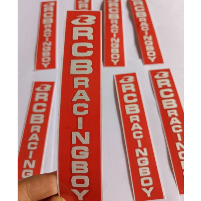 Stiker RCB Racing Boy Shock Depan Motor Sepasang