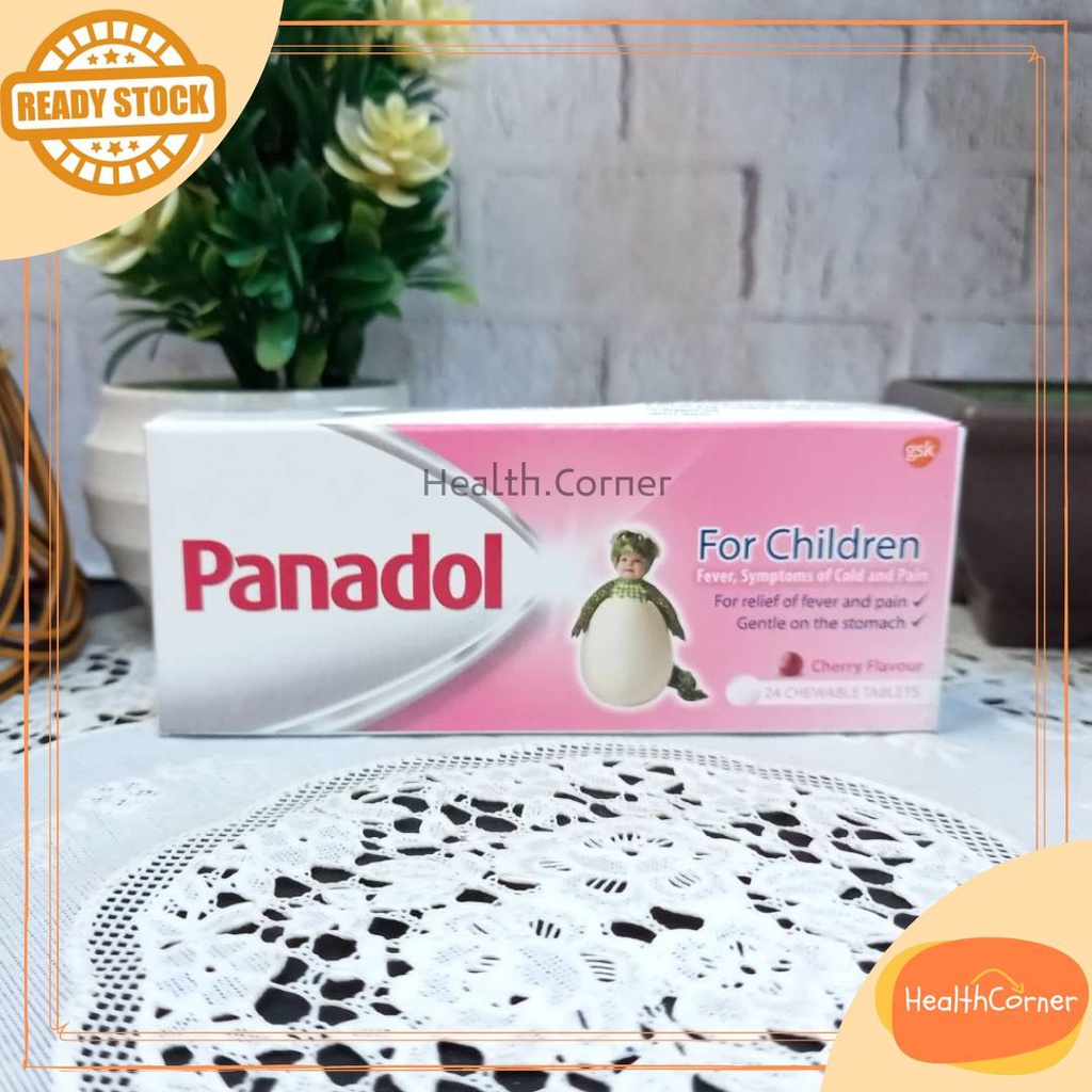 Panadol for Children 24 Cherry Chewable 1 Years Paracetamol / Obat Demam Anak