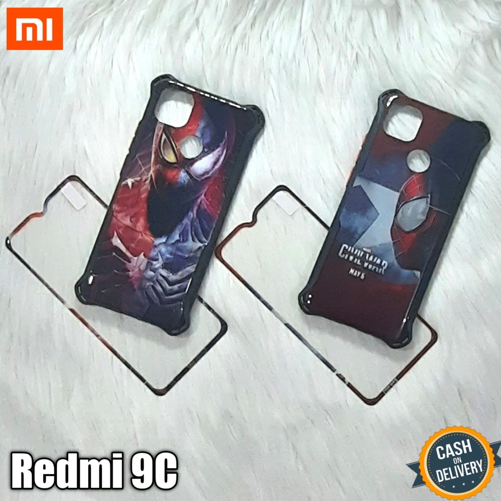 Softcase 360 Avenger + Tempered Glass For Xiaomi Redmi 9C