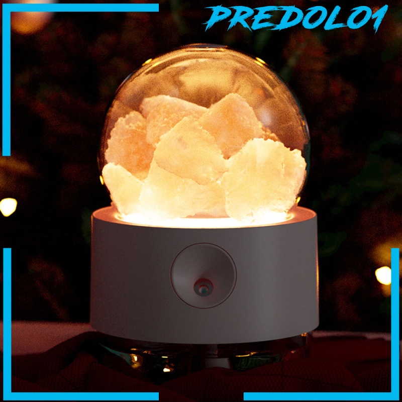 [PREDOLO1] Essential Oil Diffuser Himalayan Salt Light Diffuser  Humidifier White