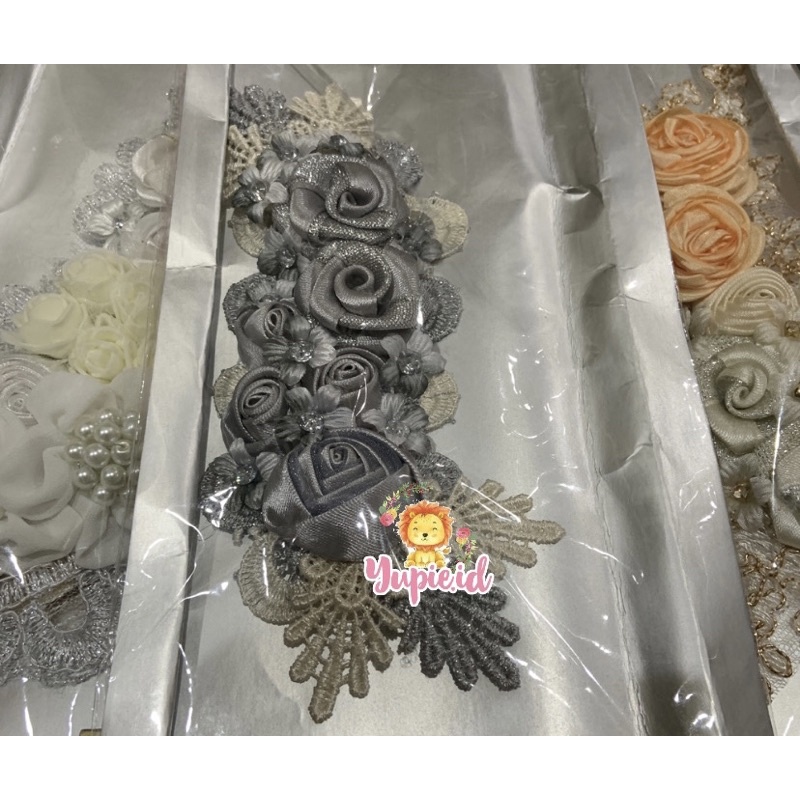 preloved bunga hiasan rambut atau hijab