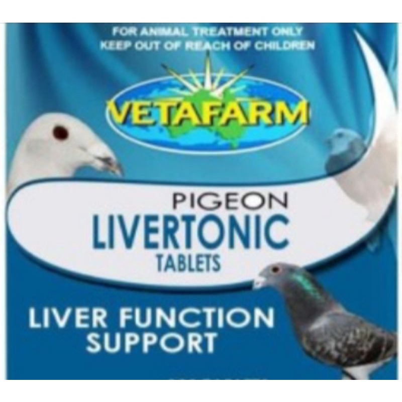 Livertonic Vetafarm Isi 5 Butir Vitamin Merpati Balap Tinggian Kolong