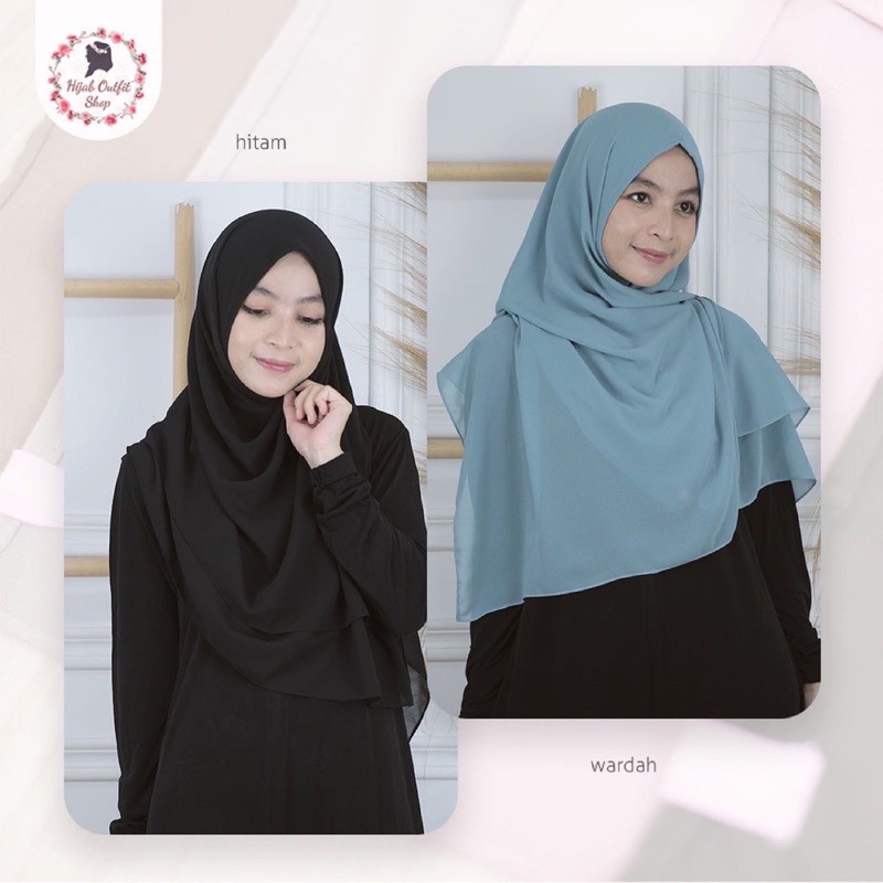 Khimar Instan Nazma / khimar non pad bahan baby doll