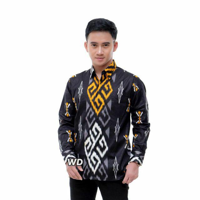 Bswart Batik Hrb026 Kenongo Hem Pendek Padi Pekalongan M L Xl Batik Pria Murah Modern Grosir