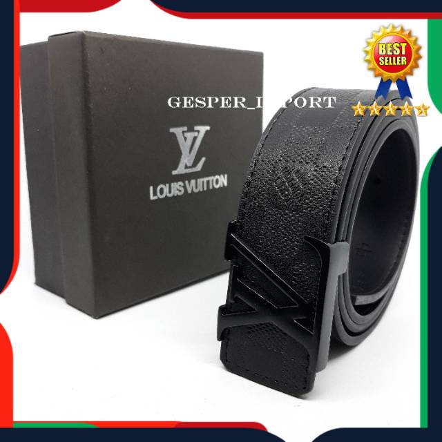 GESPER PRIA MODEL TUSUK IKAT PINGGANG LV SUPER