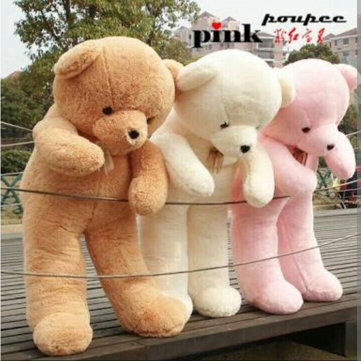 Boneka teddy bear jumbo mainan boneka super besar fluffy kualitas Import standar SNI