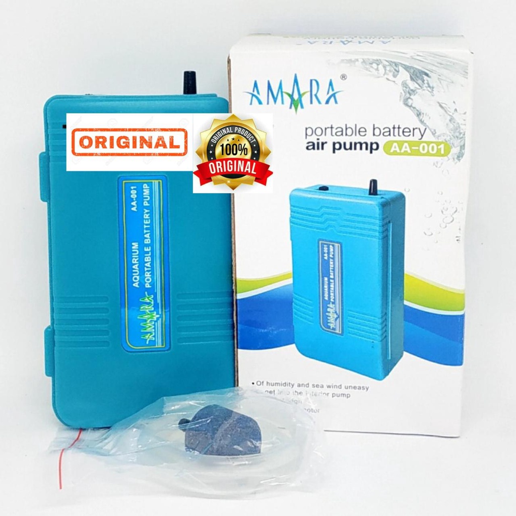 AMARA AA 001 - Mesin Aerator BATERAI 1 Lubang Gelembung Udara AA001