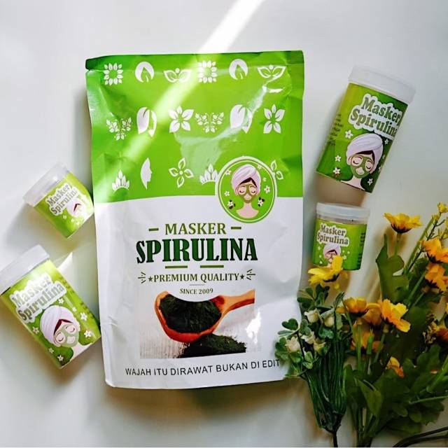 Masker Spirulina Ecer/Masker Spirulina Tiens/Spirulina/masker herbal/masker spirulina original/promo