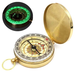 Kompas Vintage Kompas Kiblat Kecil Saku Anti Air Petunjuk Arah Sholat Pocket Portable Compass