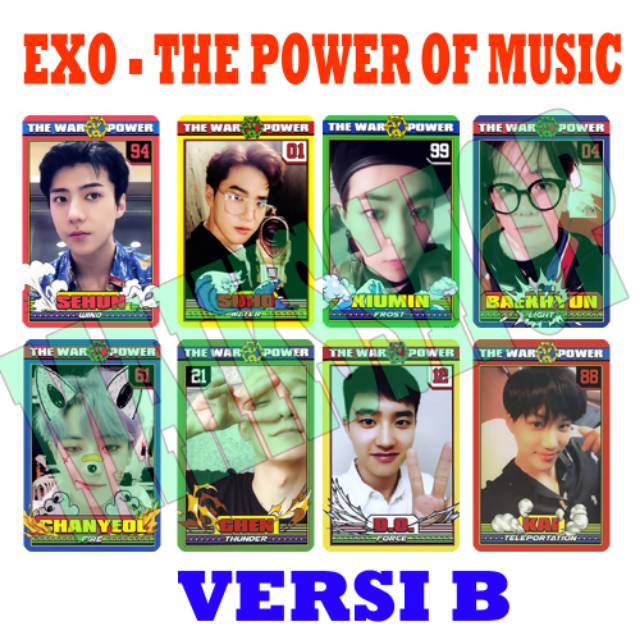 EXO The Power of Music Photocard Kpop