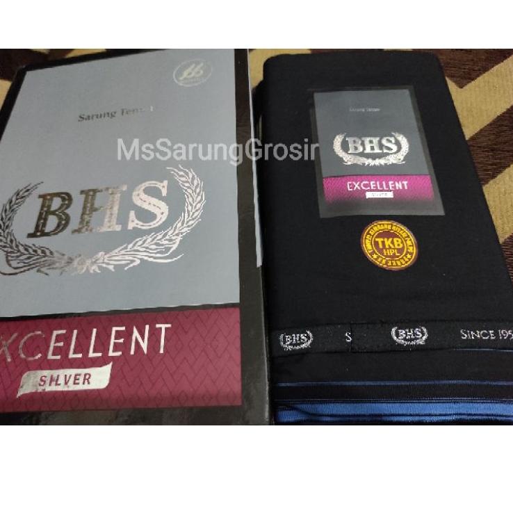 qsh SARUNG BHS TKB SILVER & GOLD EXCELLENT WPL POLOS HITAM m47➸