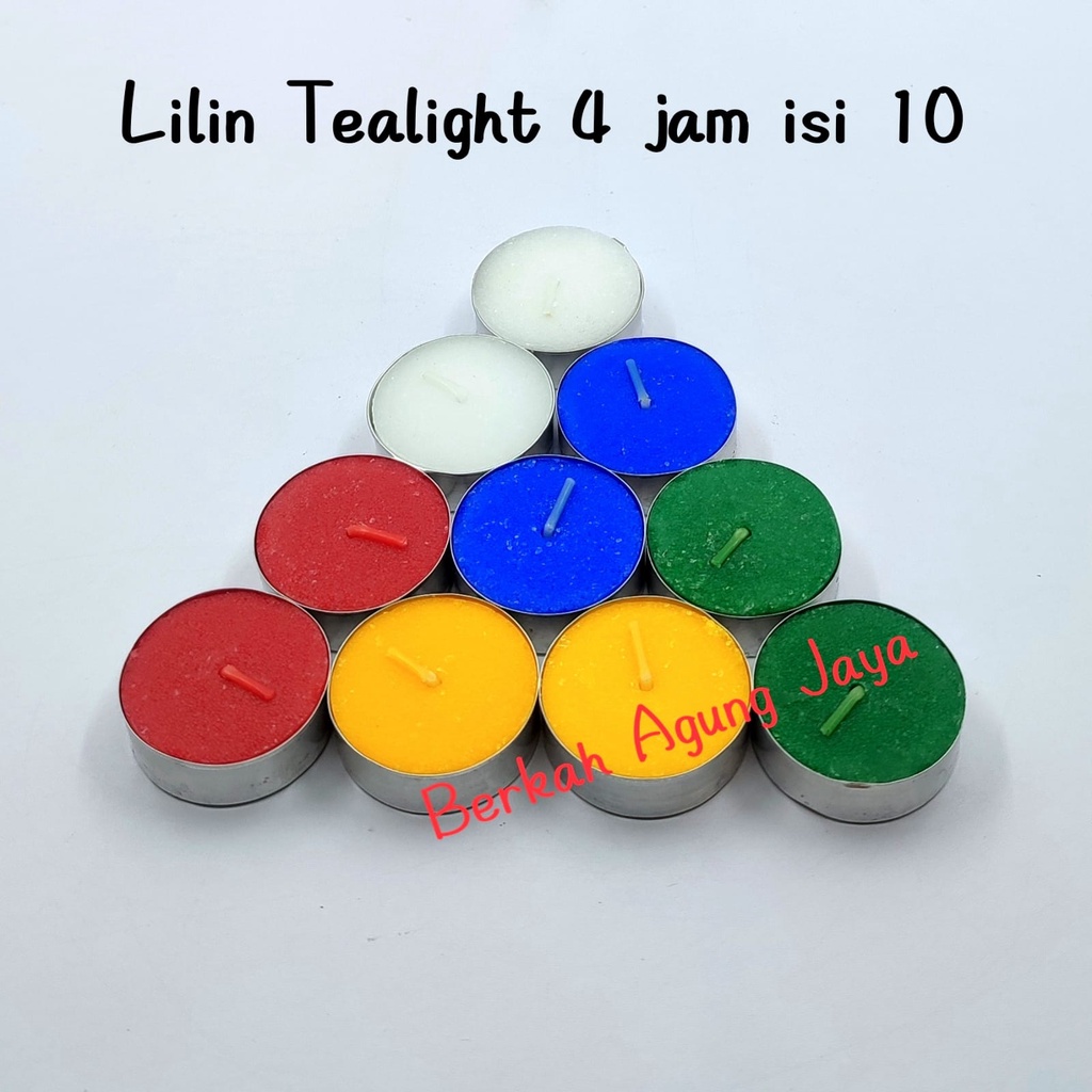 Lilin tea light / Lilin Aroma Terapi / Lilin kaleng isi 10 pcs