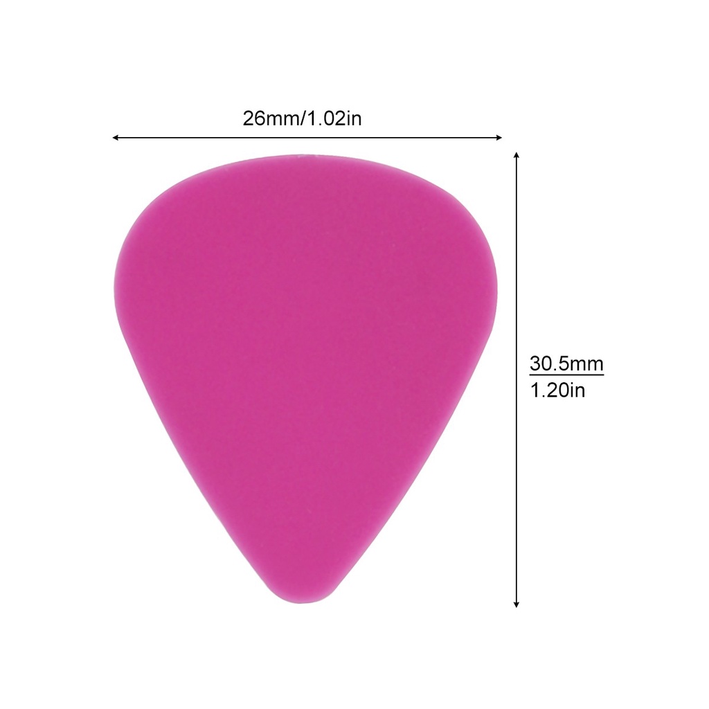 24pcs Pick Gitar Ukulele Bahan ABS Ukuran 0.5mm 0.75mm