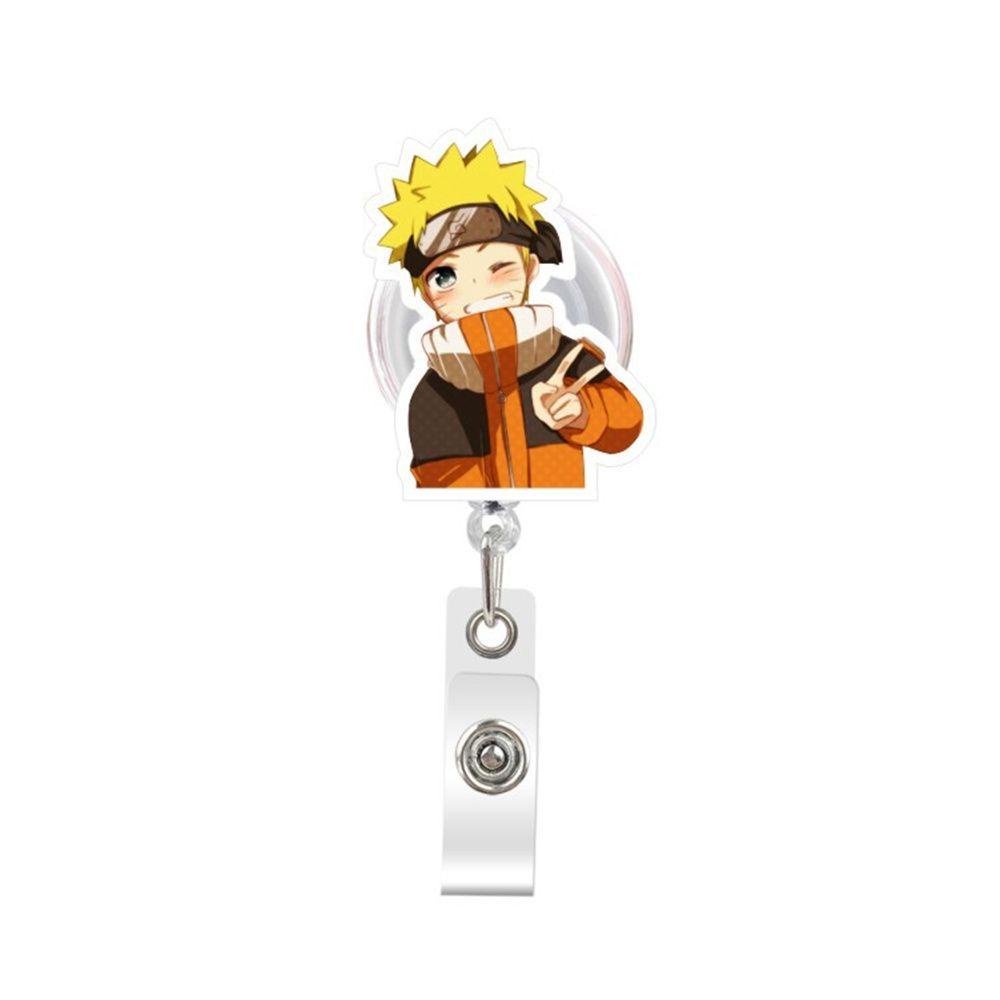 [Elegan] Retractable Badge Reel Lucu Perlengkapan Kantor Name Tag Luffy Perawat Dokter Card Holder Name Card Holder